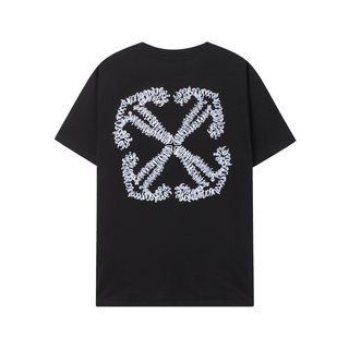 OFF WHITE 新品 刺繍 イレギュラーアロー ルーズ半袖Tシャツ