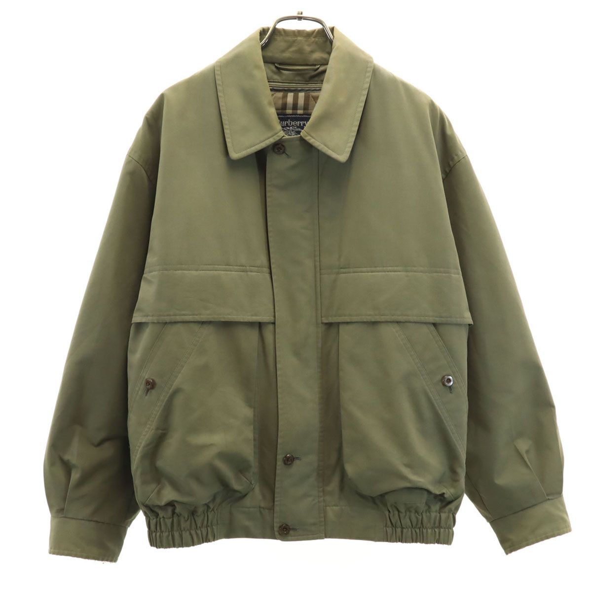 Burberrys バーバリーズ 90s オールド 長袖 ブルゾン L オリーブ系 ジャケット 中綿ライナー付き メンズ Burberrys バーバリーズ 90s オールド 長袖 ブルゾン L オリーブ系