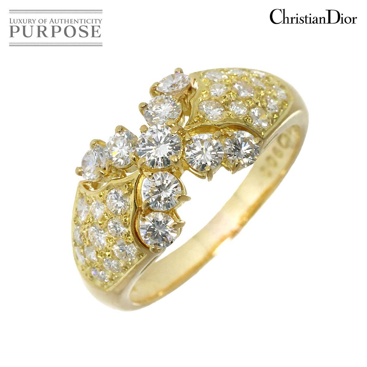 Christian Dior☆クリスチャンディオール ダイヤ リング 750 - speedlb.com