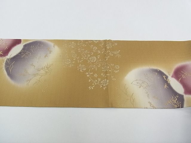平和屋本店■極上　善之助　着物ブランド　一期一会　スリーシーズン　春夏秋　両方向　全通柄袋帯　鳥獣戯画　金彩　逸品　CZAA0490s4 平和屋本店□極上 善之助 着物ブランド 一期一会 スリーシーズン 春夏