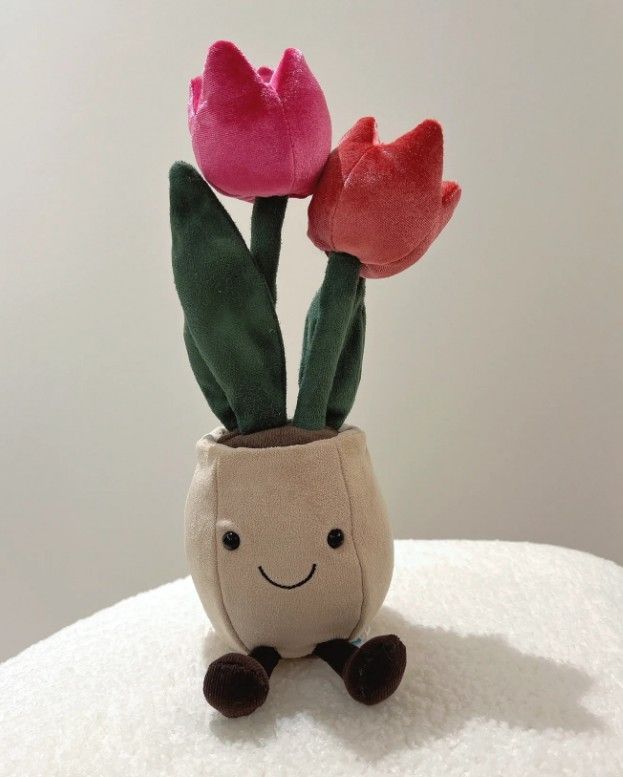  tulip pot　ジェリーキャット　チューリップ 　花 植物 Jellycat ジェリーキャット Amuseables Tulip Pot チューリップ