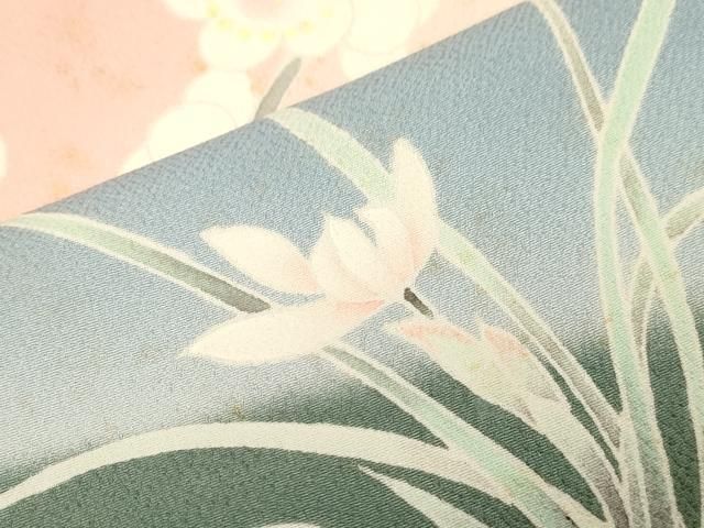 平和屋着物○京友禅の第一人者 松井青々 訪問着 枝梅文 暈し染め 金銀