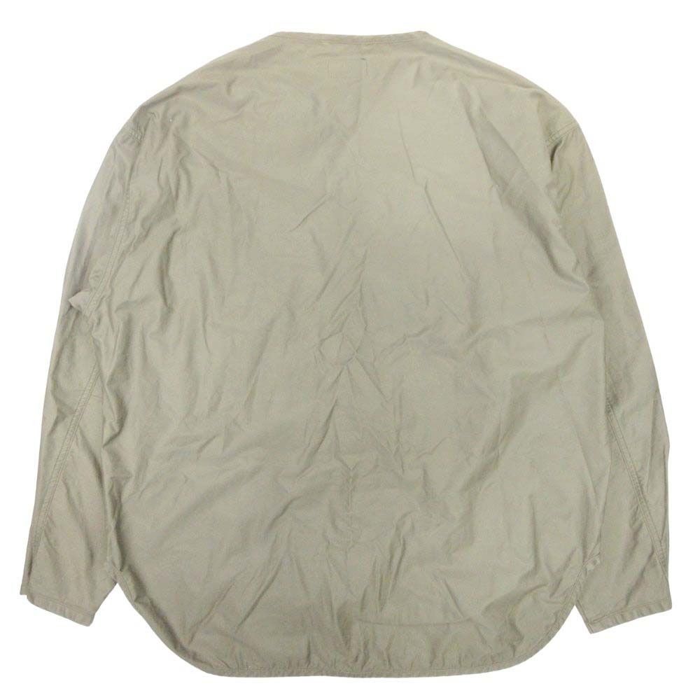 最高の品質！ 19AW DESCENDANT ディセンダント REMNANTS MOLESKIN LS レムナンツ モールスキン シャツ 長袖 ノー 3 カーキ メンズ 古着 自信
