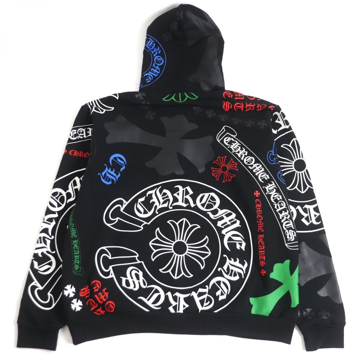 極美品□クロムハーツ STENCIL HOODIE ホースシュー/スクロール