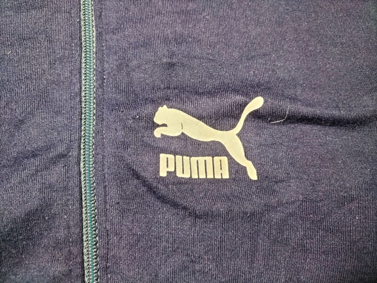 PUMA プーマ ジャージ トラックジャケットフロッキープリント ネイビー 