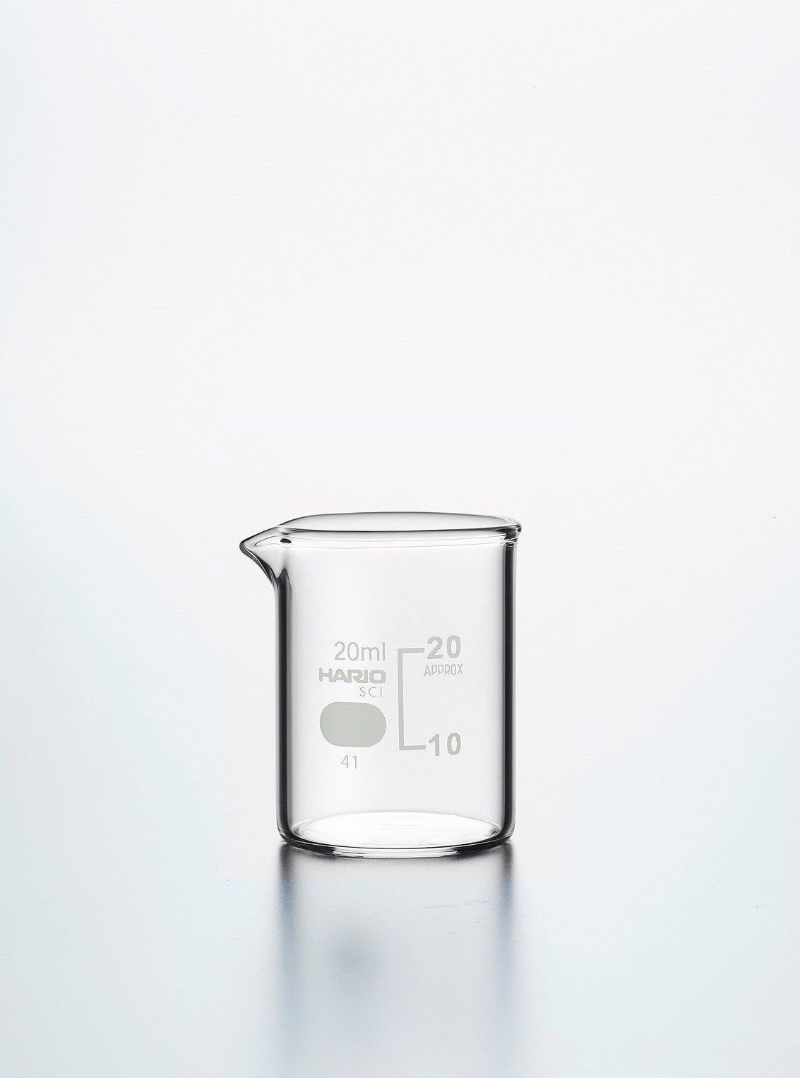 HARIO(ハリオ) ビーカー 目安目盛付 20mL 010020-2071A 6個入