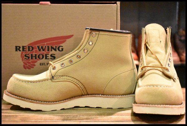 9E 17年 レッドウィング 8173 スエード アイリッシュセッター ホーソーン ラフアウト モックトゥ ブーツ redwing HOPESMORE FD318