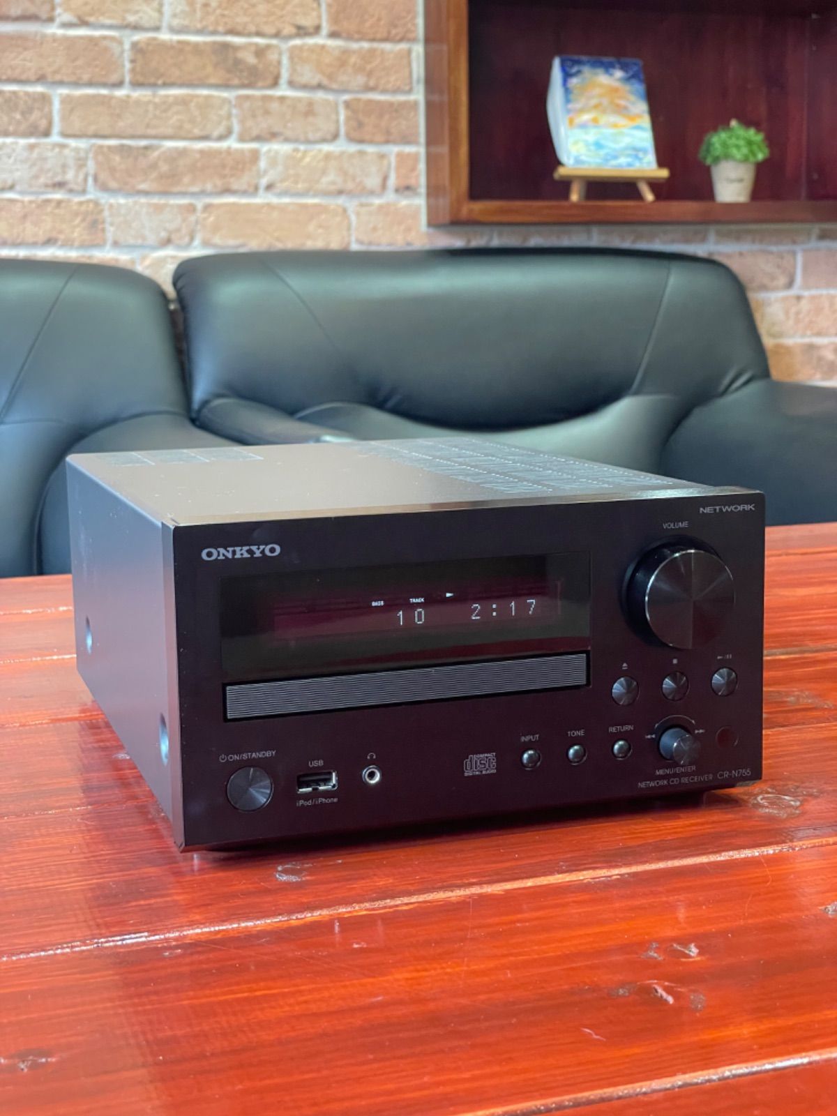 【中古品】ONKYO CR-N755 ネットワーク対応CDレシーバー 本体