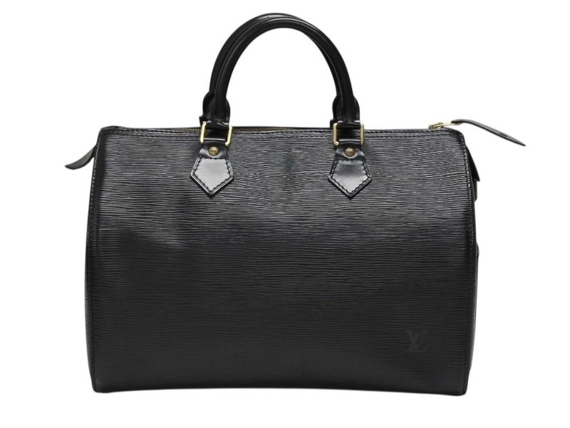 LOUIS VUITTON ルイヴィトン スピーディ30 ハンドバッグ M59022 エピレザー ブラック ゴールド金具 4b008398
