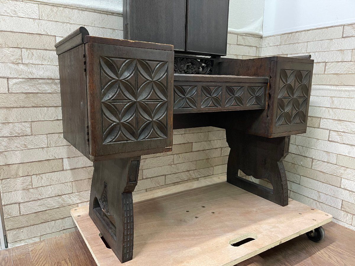 H19K39 神戸洋家具 永田良介商店 ドレッサー 永田良介商店 神戸洋家具 ドレッサー 化粧台 三面鏡