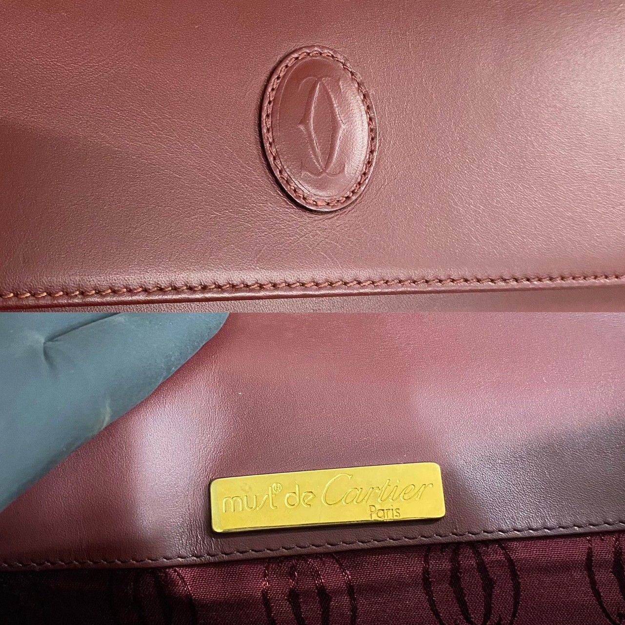 美品 CARTIER カルティエ ヴィンテージ マストライン ロゴ
