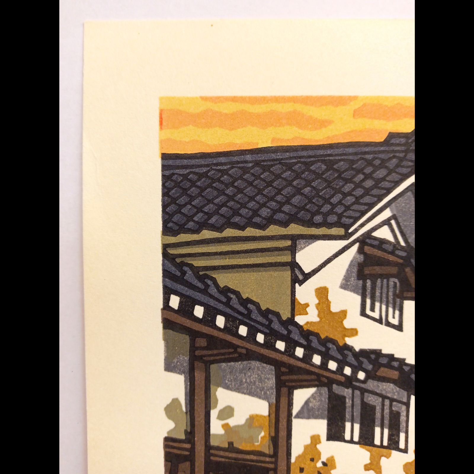 【真作】木版画　壬生川純一「秋風」限定ナンバー付き！ 真作】木版画 壬生川純一「秋風」限定ナンバー付き！ ☆送料無料