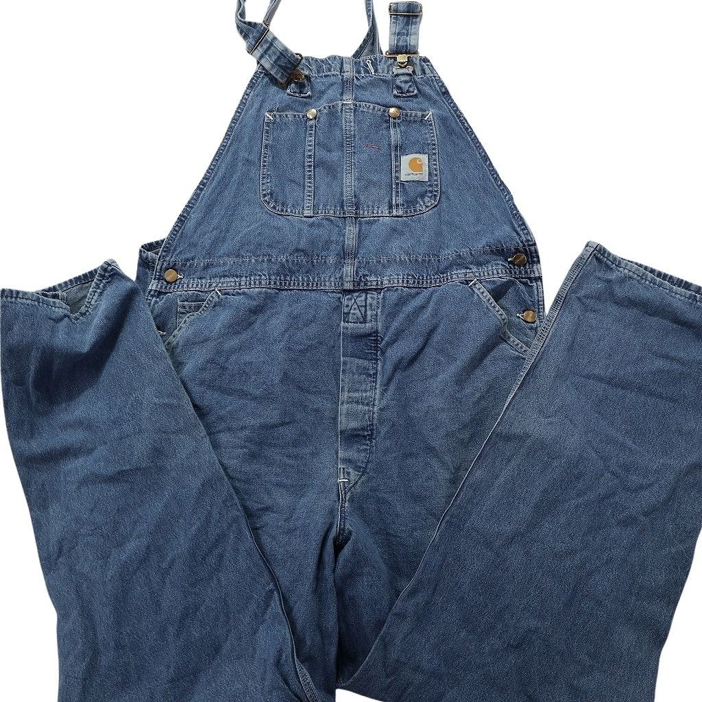⭐お値下げしました⭐ Carhartt デニムオーバーオール 古着 アメカジ 古着卸 まとめ売り カーハート carhartt オーバーオール 4枚セット