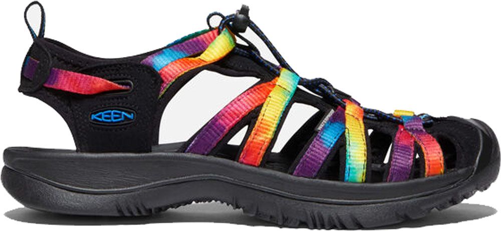 キーン KEEN アウトドア ウィスパー サンダル オリジナルタイダイ Original Tie Dye レディース ぺたんこ キャンプ レジャー フェス 旅行 女性 海 川 プール 1025038 -