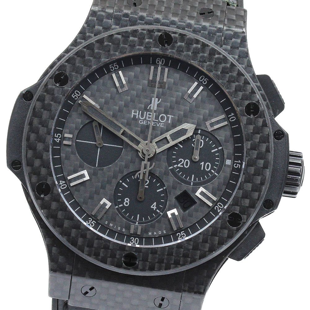 ウブロ HUBLOT 301.QX.1740.GR ビッグバン オールブラック カーボン 世界限定500本 自動巻き メンズ良品保証書付き_886941