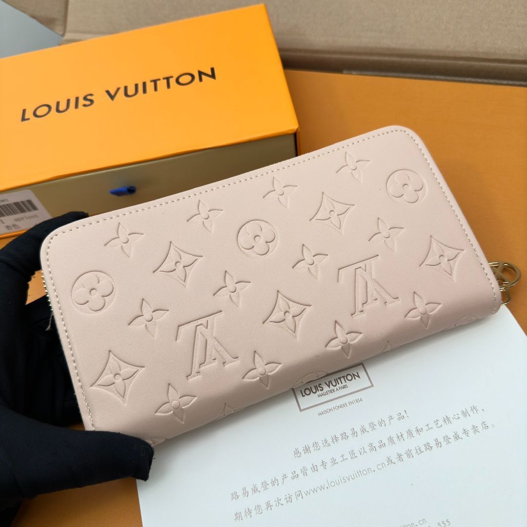 LVルイ・ヴィトン/財布はパッドMonogramエンボス模様の小羊の皮