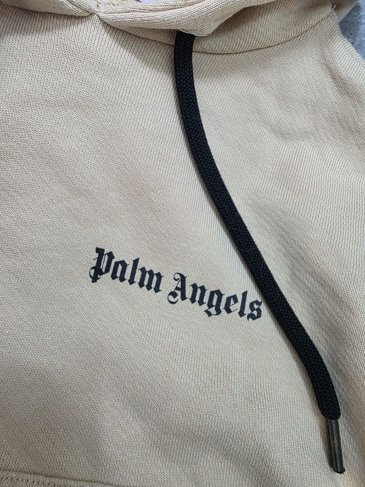 パームエンジェルス フリースオーバーサイズフーディー ベージュ ☆【Palm Angels/パーム・エンジェルス】オーバーサイズ