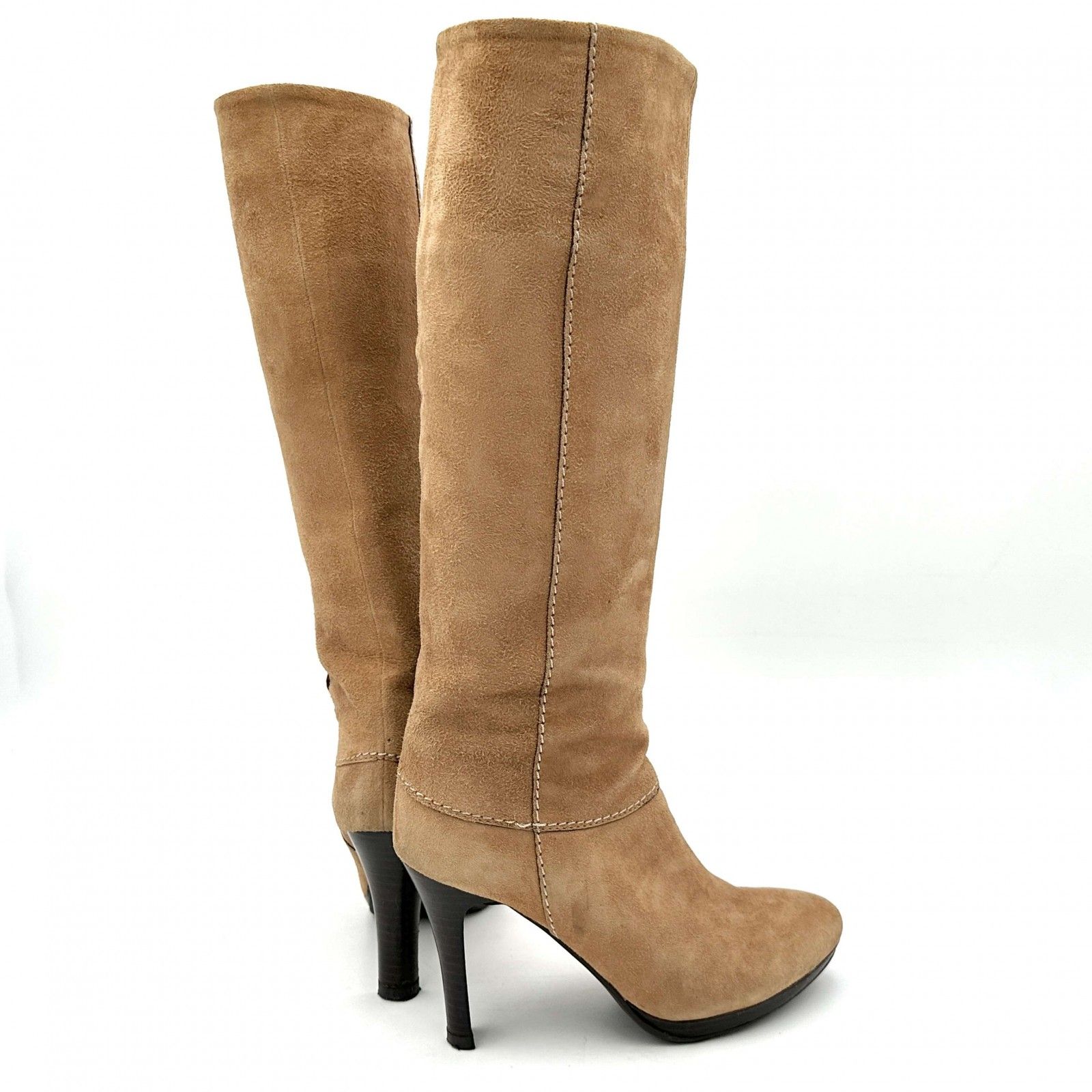 美品22cm グレー スエード ロングブーツ 銀座かねまつ SHOES CONCIERGE｜【Oggiセレクト】最旬ブーツでつくる「きれい