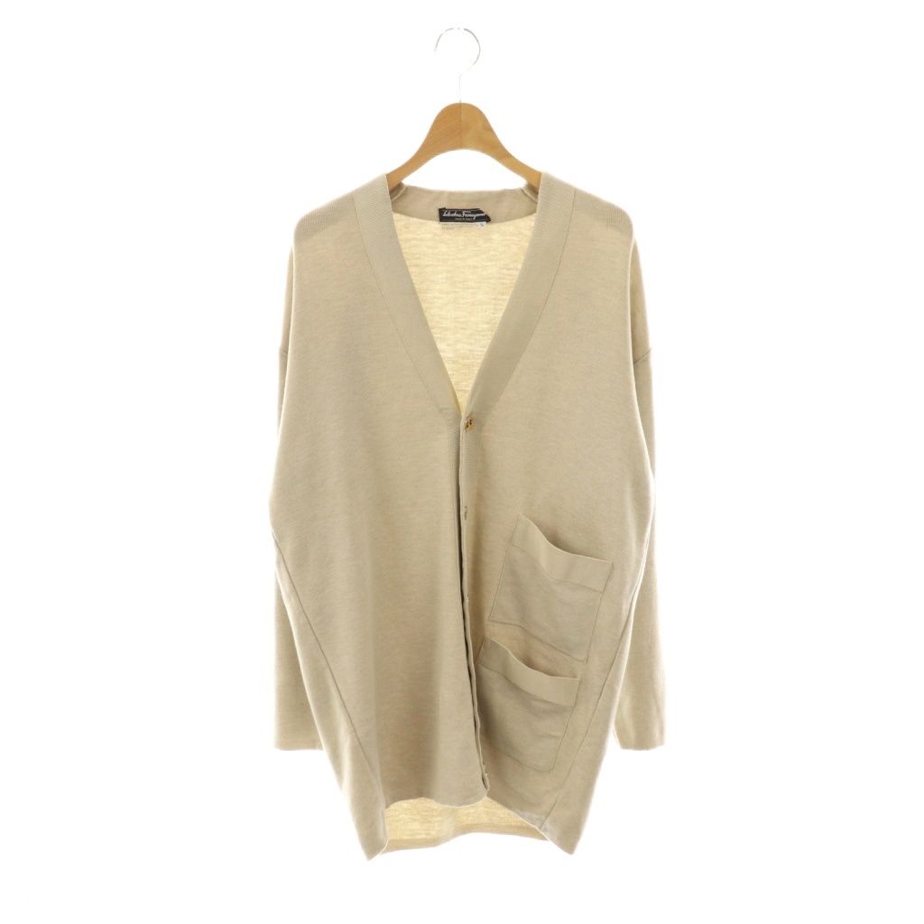 美品 サルヴァトーレフェラガモ 金ボタン ウール ニット カーディガン S サルヴァトーレフェラガモ Salvatore Ferragamo カーディガン