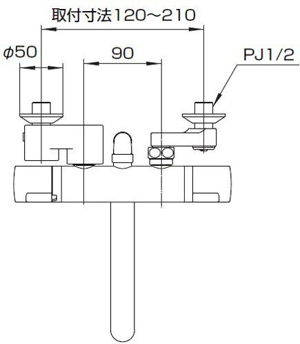 浴室用 サーモシャワー混合栓