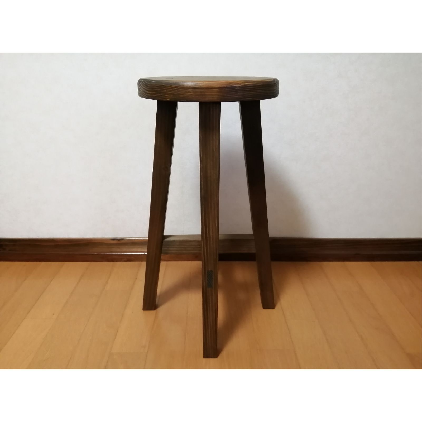 ほぞ組】木製スツール 高さ65cm 丸椅子 stool 【公式通販】