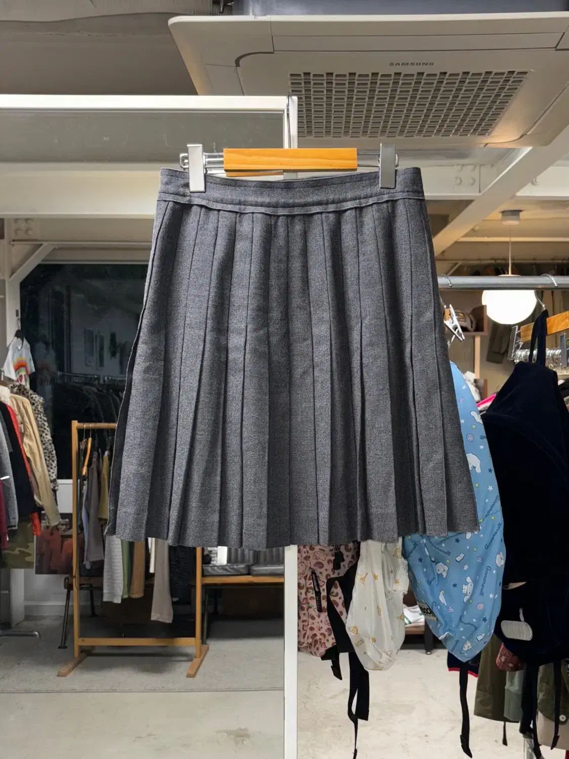 プリーツ ウール