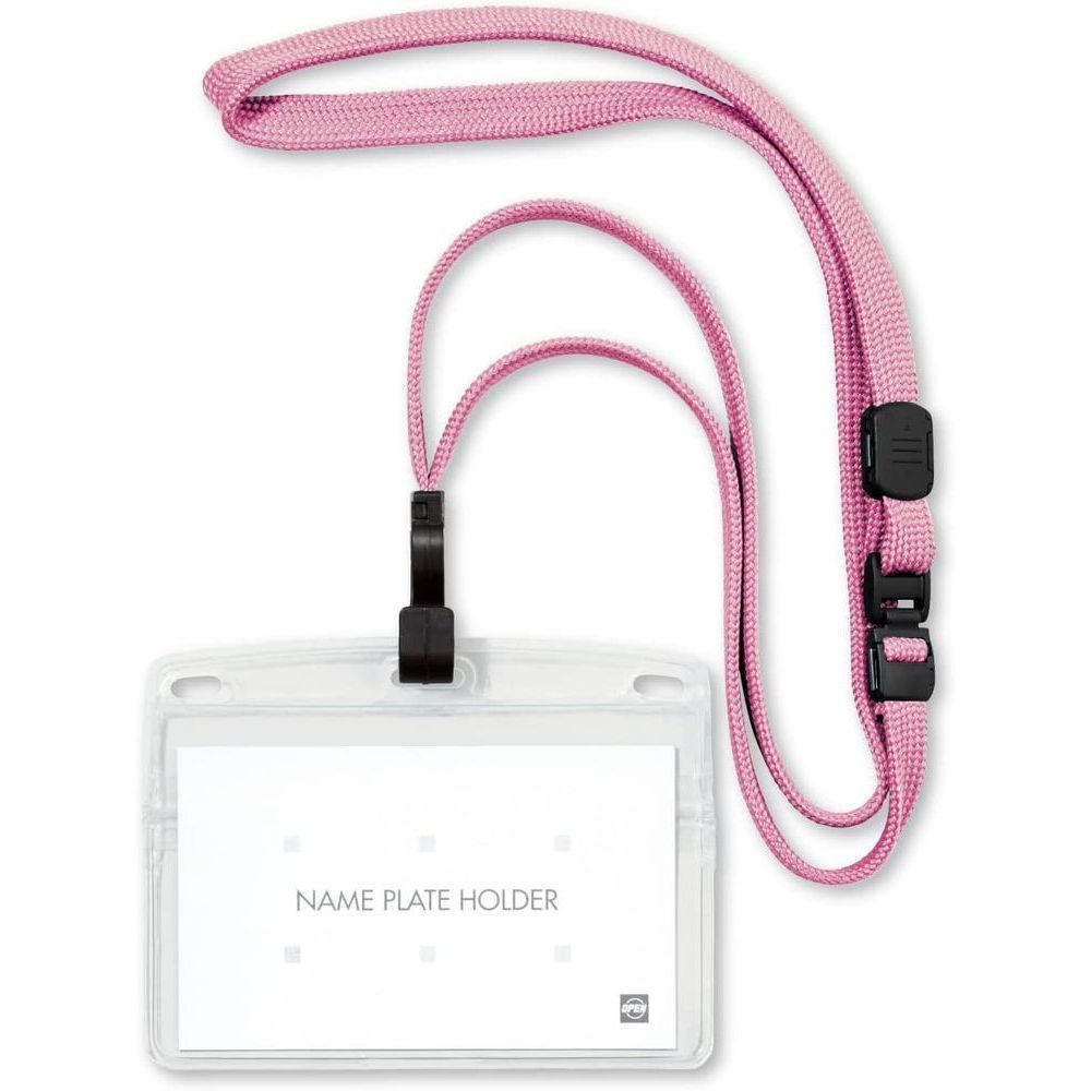 まとめ買い オープン工業 吊り下げ名札 ソフトヨコ名刺 フック式 10枚 フレッシュピンク NL-22-FPK ×3セット