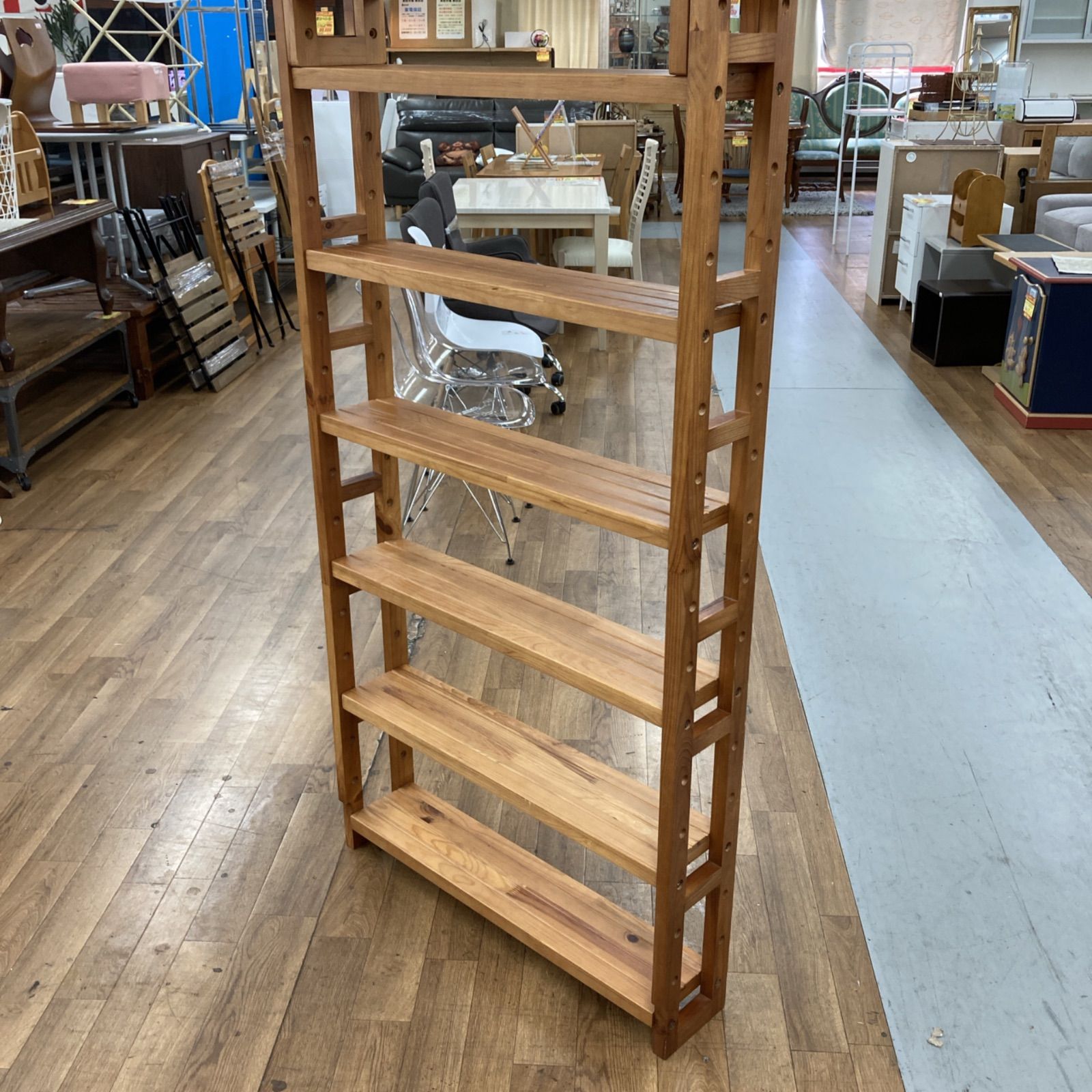 天井突っ張りシェルフラック 高さ175-200cm