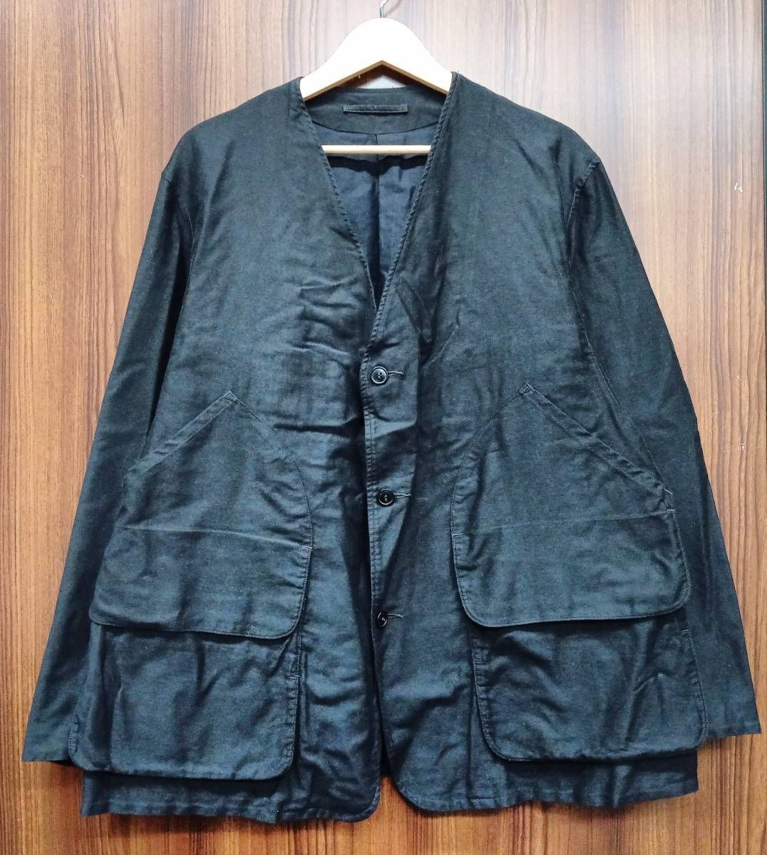 【新品】COMOLI コットンサテン ハンティングジャケット / サイズ 2 COMOLI コットンサテン ハンティングジャケット size2（21ss
