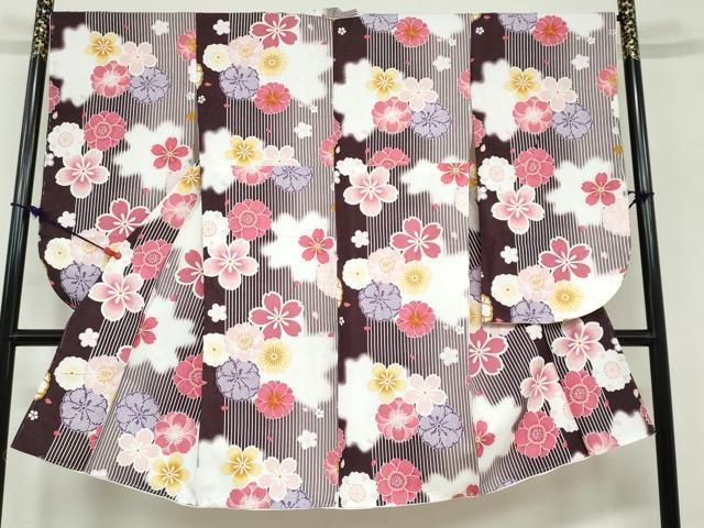 平和屋着物●小振袖　二尺袖　舞花文　洗える着物　逸品　新品　DAAY5325ud 平和屋着物○小振袖 二尺袖 舞花文 洗える着物 逸品 新品 DAAY5325ud