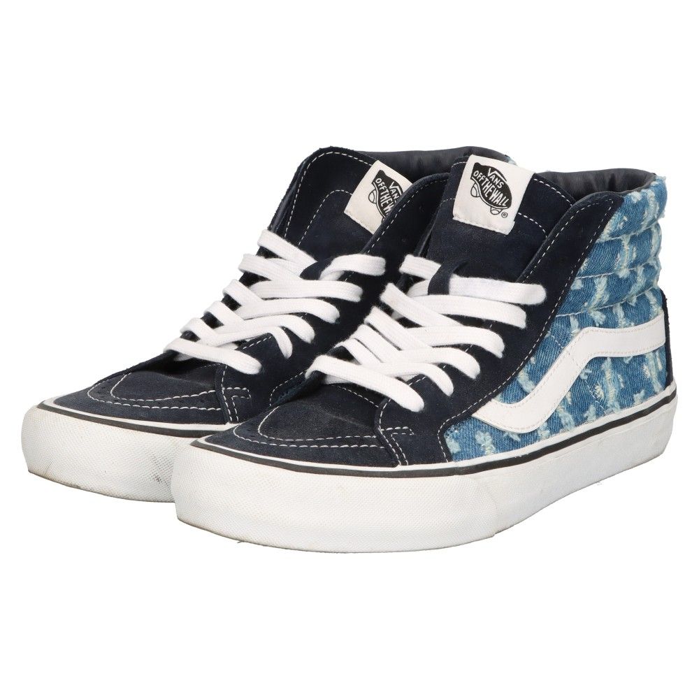 SUPREME (シュプリーム) 20SS×VANS Hole Punch Denim Sk8-Hi Pro バンズ ホールパンチデニムスケートハイ  ハイカットスニーカー インディゴ×ネイビー 27cm/US9