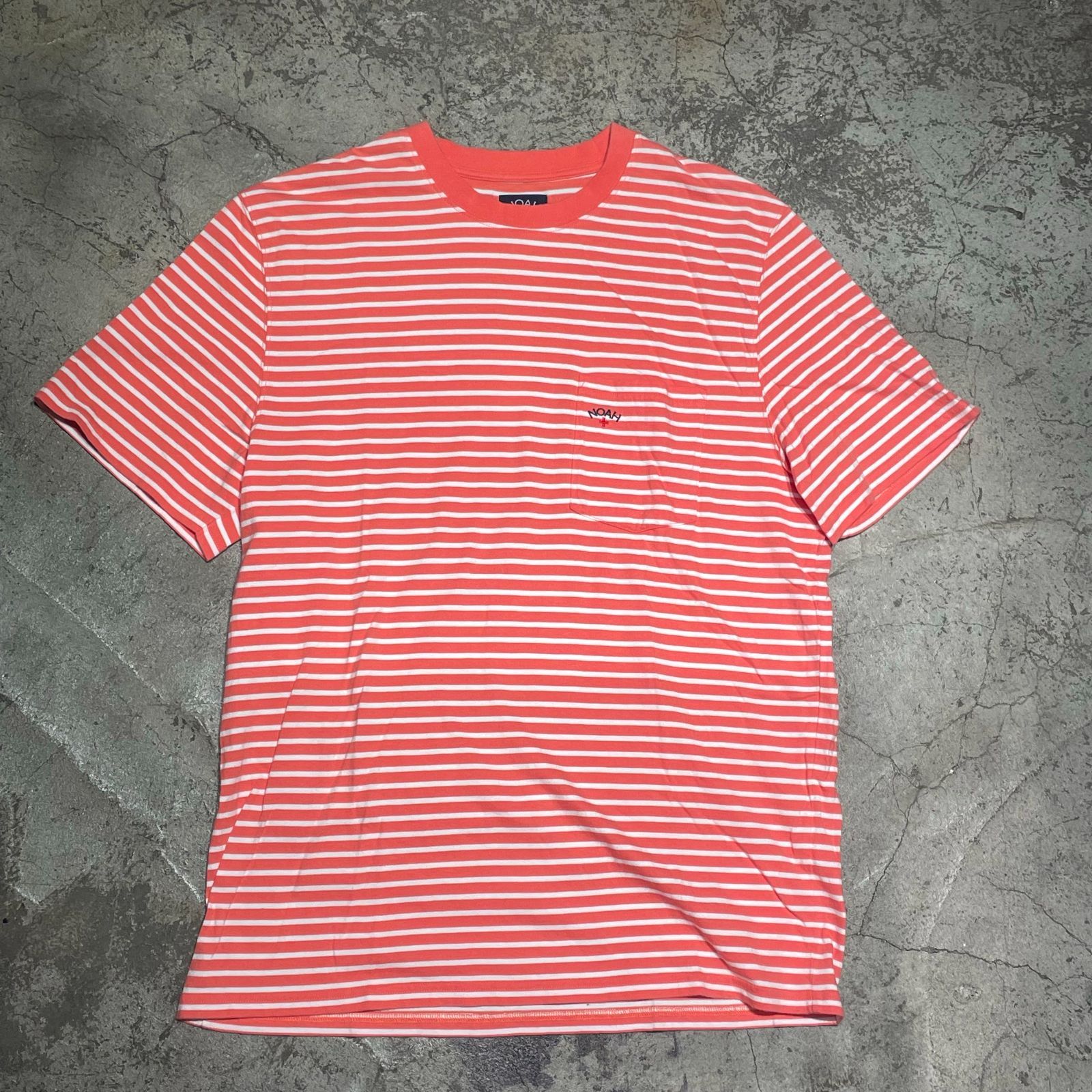 Noah skateboard ボーダー　Tシャツ Noah(ノア) ボーダーTシャツ 22-071-122-0022-1-0 ネイビー