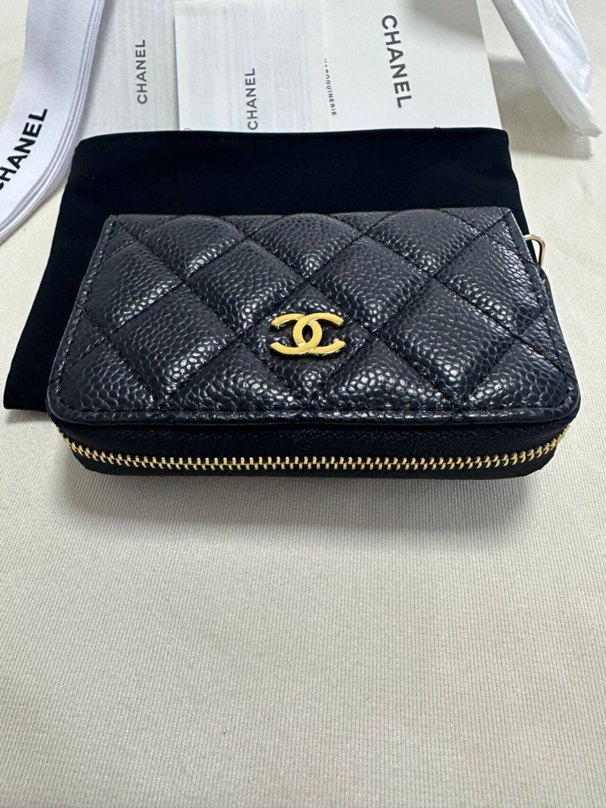 CHANEL クラシック ジップ コインパース ゴールド - メルカリ