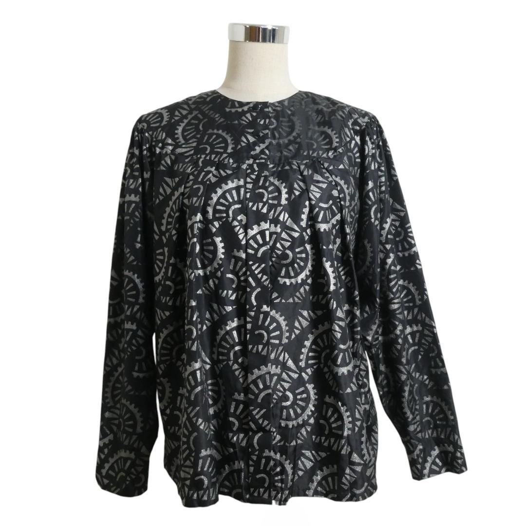 美品⭐️Christian Dior、シルク100%、長袖ブラウス、ゆったり感のM
