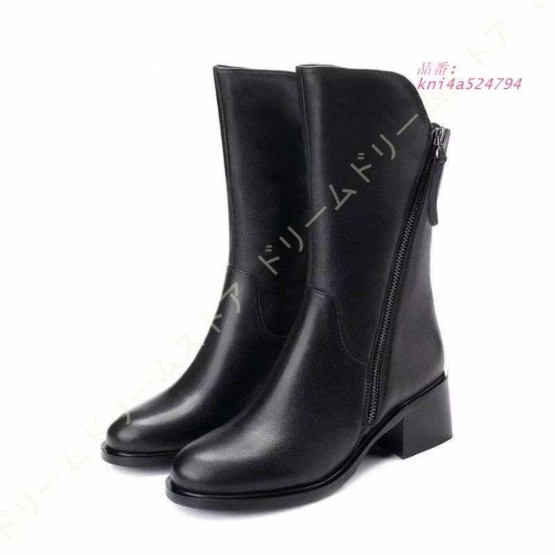 ショートブーツ 黒