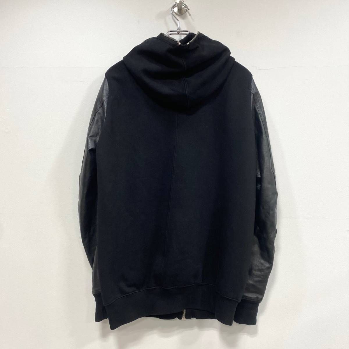 Rick Owens DRKSHDW レザースリーブ ジップフーディー - メルカリ