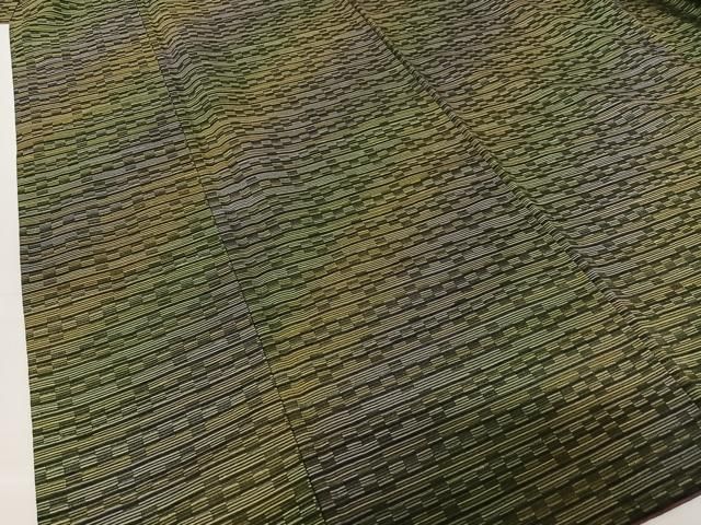 平和屋着物○菅原工房 菅原結作 漢方染紬 横段文 正絹