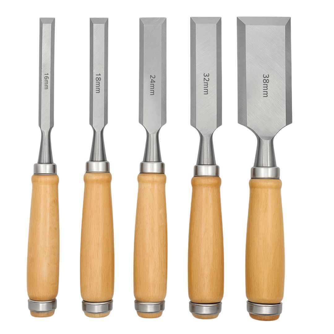 鑿 ノミ 5本セット たたきノミ しのぎノミ ホゾ穴を彫る 大工 工具