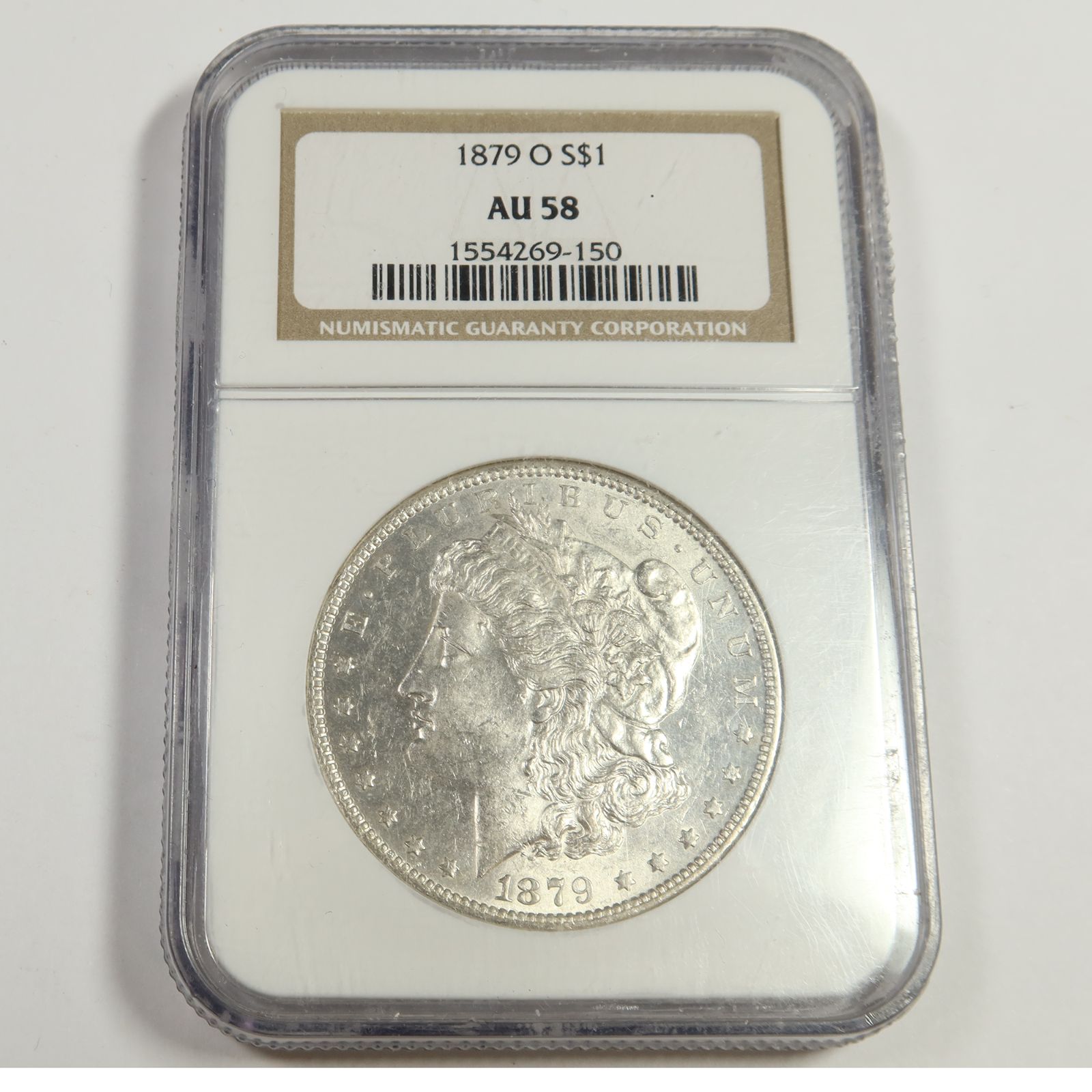 1879 O NGC AU58 - Silver Morgan Dollar $1 Coin