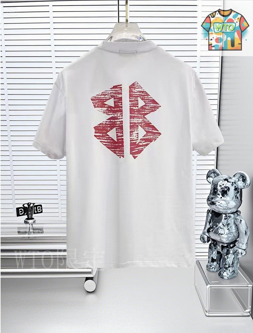 BALENCIAGA tシャツ BALENCIAGA(バレンシアガ) 24SSParis Strass Tシャツ687349