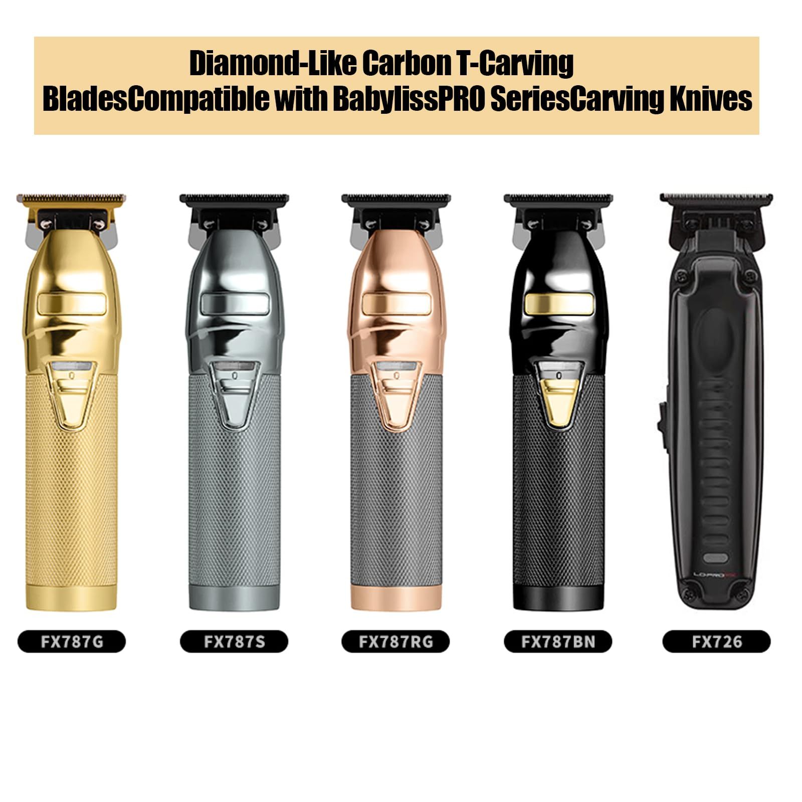 美容家電 FX707Z 交換用 DLC 2.0 トリマーブレード BaByliss FX787 