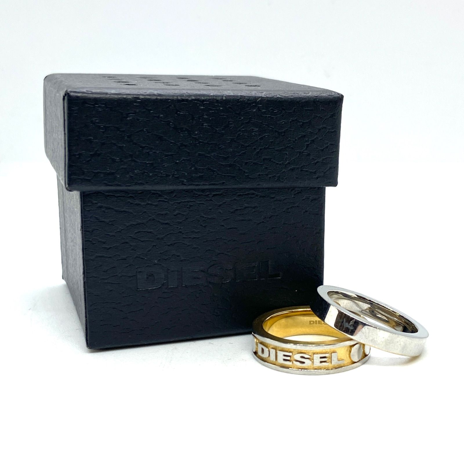DIESEL リング　セット　ロゴ　二点セット 楽天市場】DIESEL ディーゼル リング メンズ 2連リング