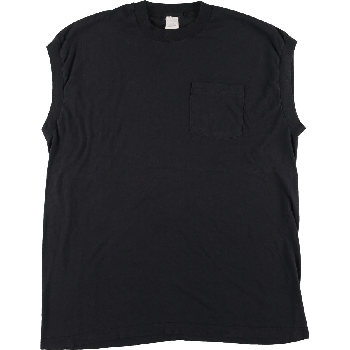古着 80~90年代 フルーツオブザルーム FRUIT OF THE LOOM ノースリーブ 無地ポケットTシャツ USA製 メンズL ヴィンテージ/eaa430197