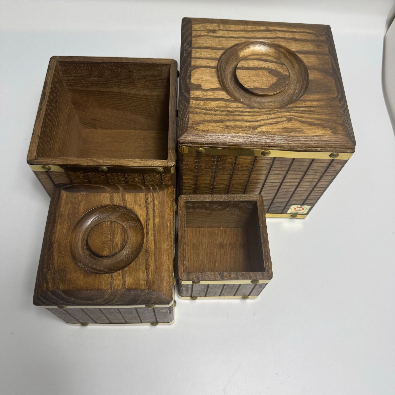 木箱 小物入れ 木製 レトロ NICHIHAN ヴィンテージ 木製ボックス