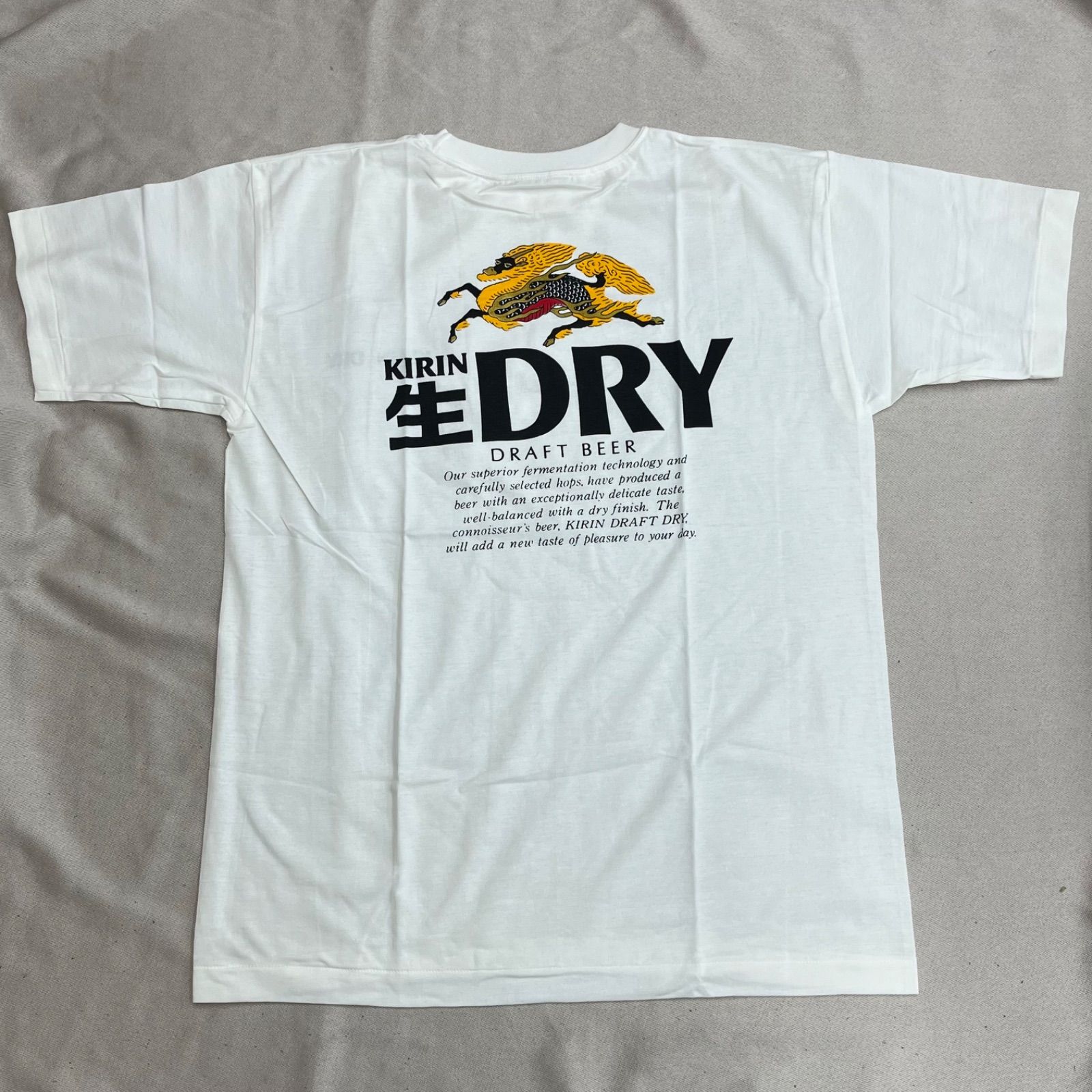 未使用】【レア】キリン 生 ビール ドライ Tシャツ ノベルティ 非売品