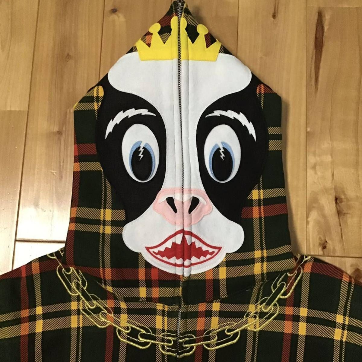 伊勢丹限定 伊勢丹チェックホルスタインパーカー Sサイズ