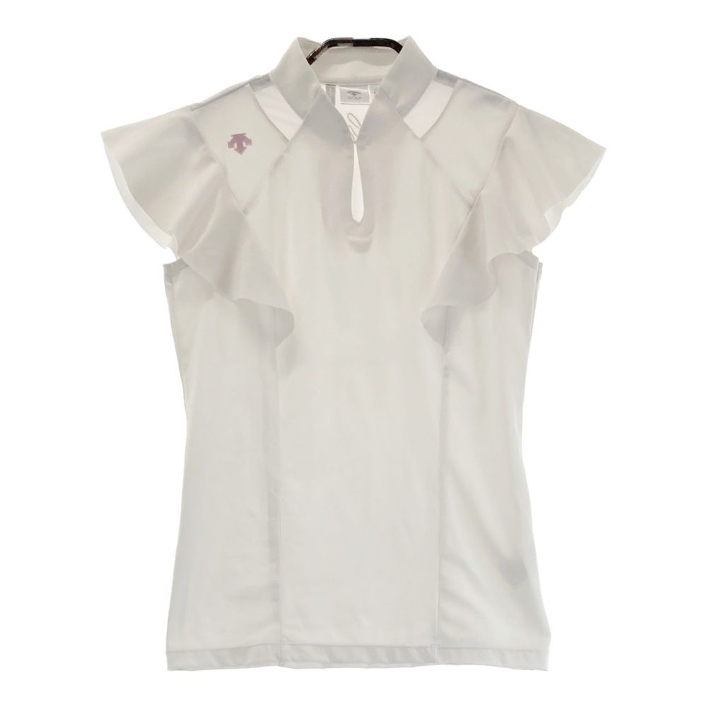 DESCENTE GOLF フリル袖ポロシャツ Sサイズ DESCENTE GOLF フリル袖ポロシャツ Sサイズ