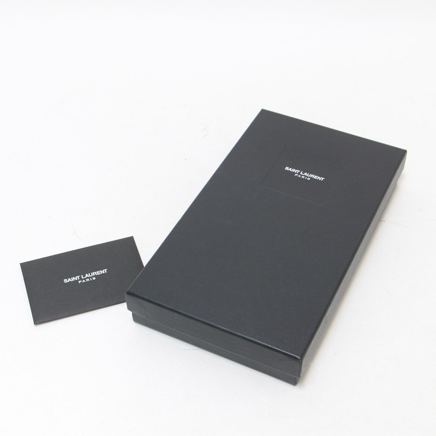 美品 SAINT LAURENT PARIS サンローラン パリ レザー 長財布 ロング 