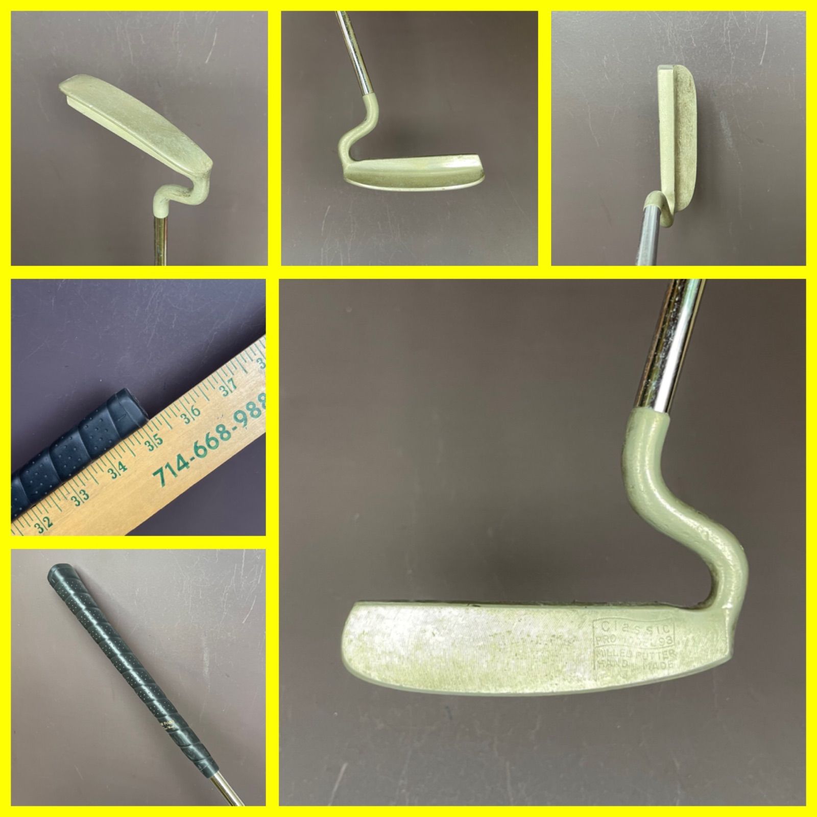 57-2610-7 HAND MADE 再入荷 み CLASSIC パター 珍しいスワンネック 35.25インチ 構えやすくて転がりの良いパターです