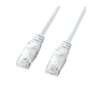 (まとめ)サンワサプライ カテゴリ6UTPLANケーブル LA-Y6-05W